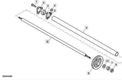 Вал жатки John Deere AXE10868 AXE10868 фото